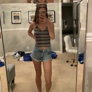 kendall & kylie stripped tank top!